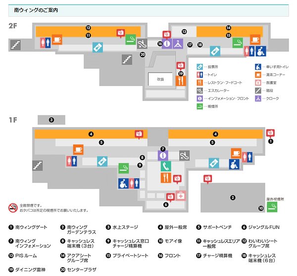 桐生競艇場 場内マップ